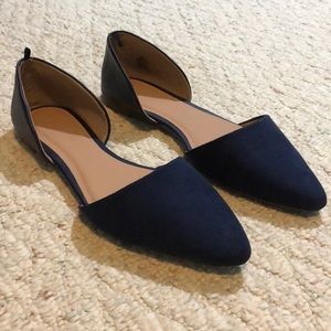 Navy flats